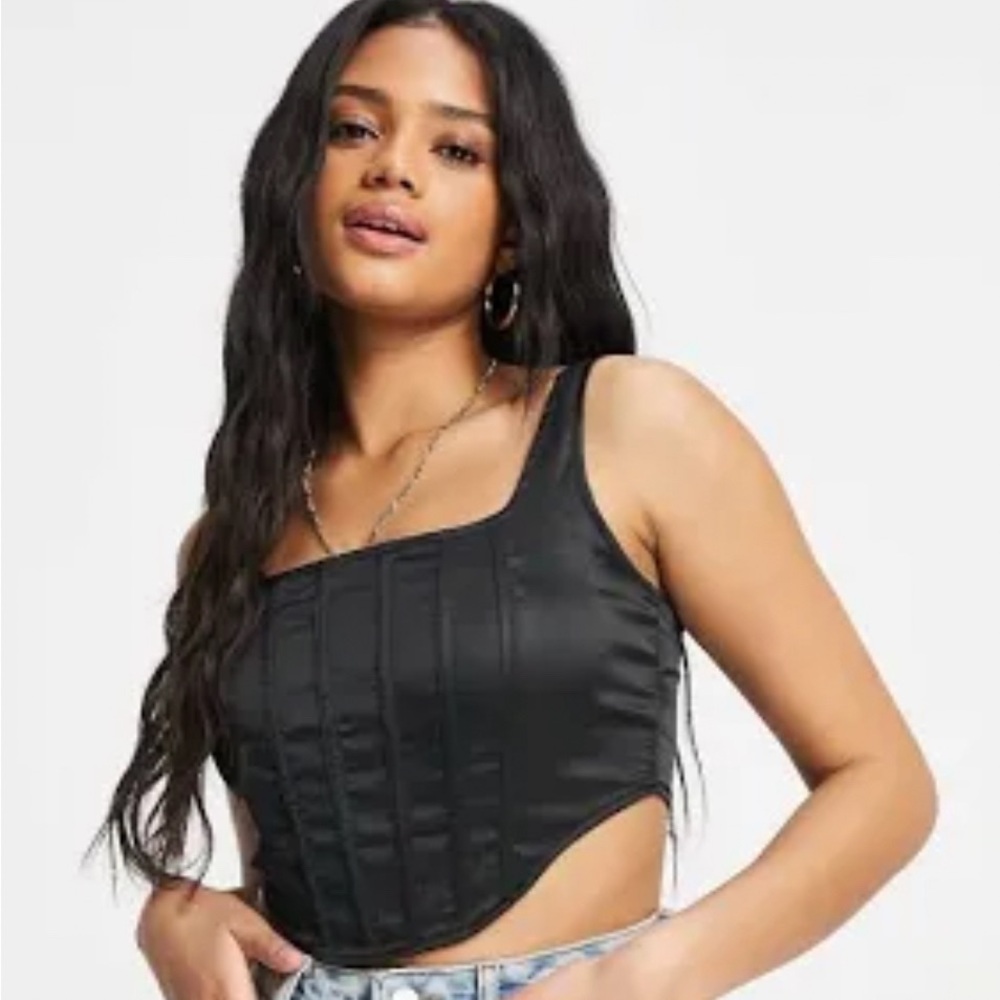 MISSGUIDED black corset top